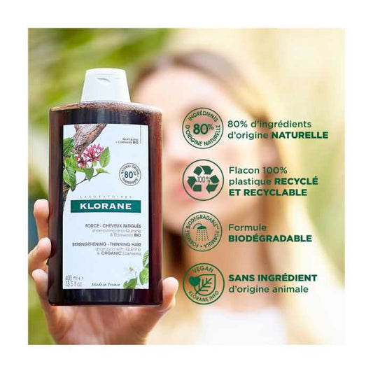 KLORANE SHAMPOING A LA QUININE EDELWISS BIO 400 ML