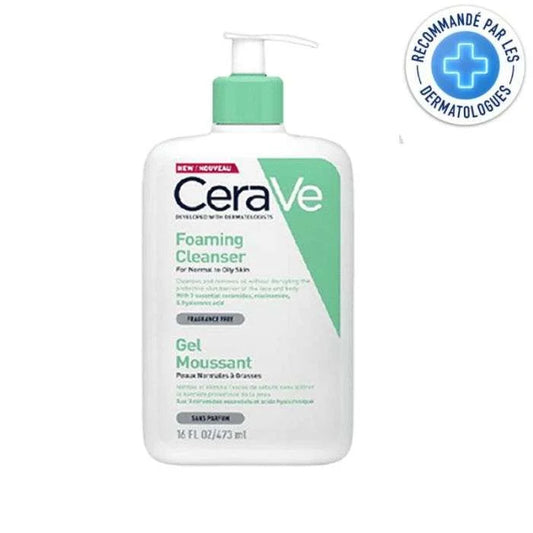 CERAVE OFFRE GEL MOUSSANT PEAUX NORMALES A GRASSES 473 ML +2 FORMATS VOYAGES OFFERTS