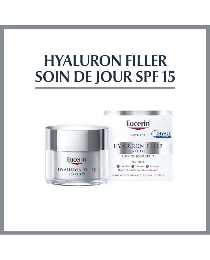 EUCERIN HYALURON FILLER 3* EFFECT SOIN DE JOUR SPF 15 PEAU SECHE