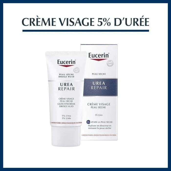 Eucerin Soin Visage Urée 5% pour Peau Très Sèche