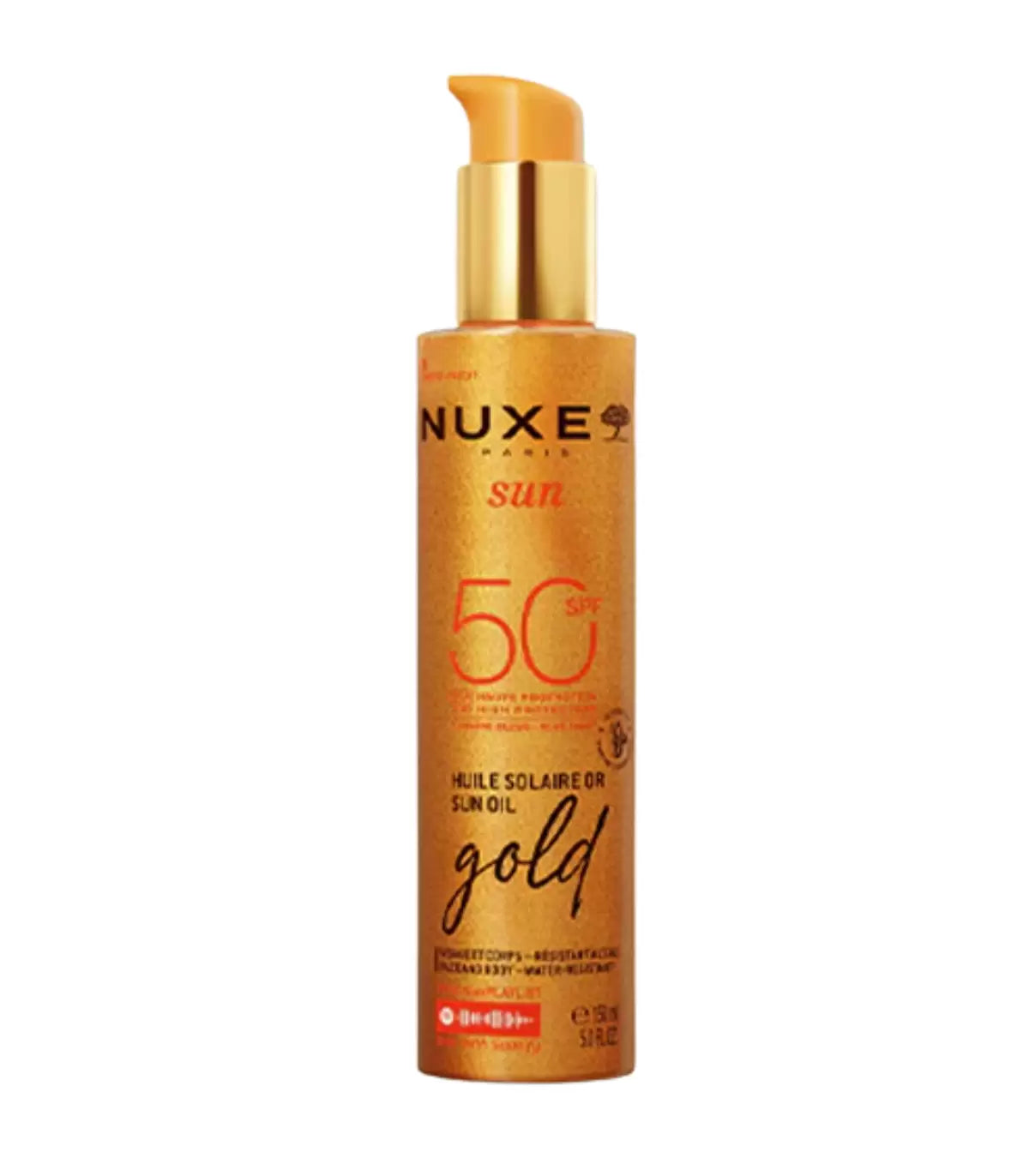 Nuxe Sun Huile Solaire Or SPF 50 – Gold – 150ml