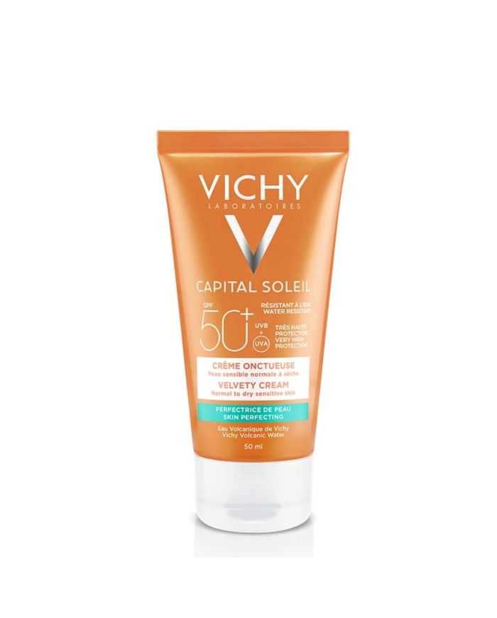 VICHY CAPITAL SOLEIL CREME ONCTUEUSE PEAU NORMALE A SECEHE SPF 50+ -50 ML