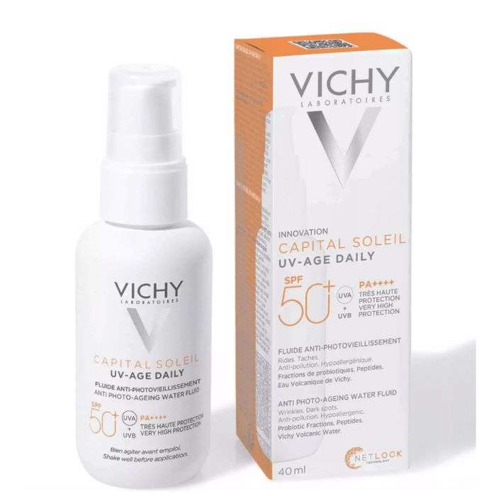 Soin solaire visage Vichy SPF50+ anti-photovieillissement