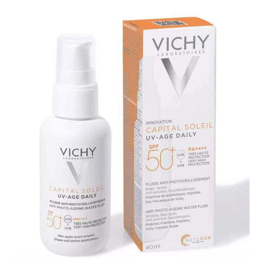 Soin solaire visage Vichy SPF50+ anti-photovieillissement